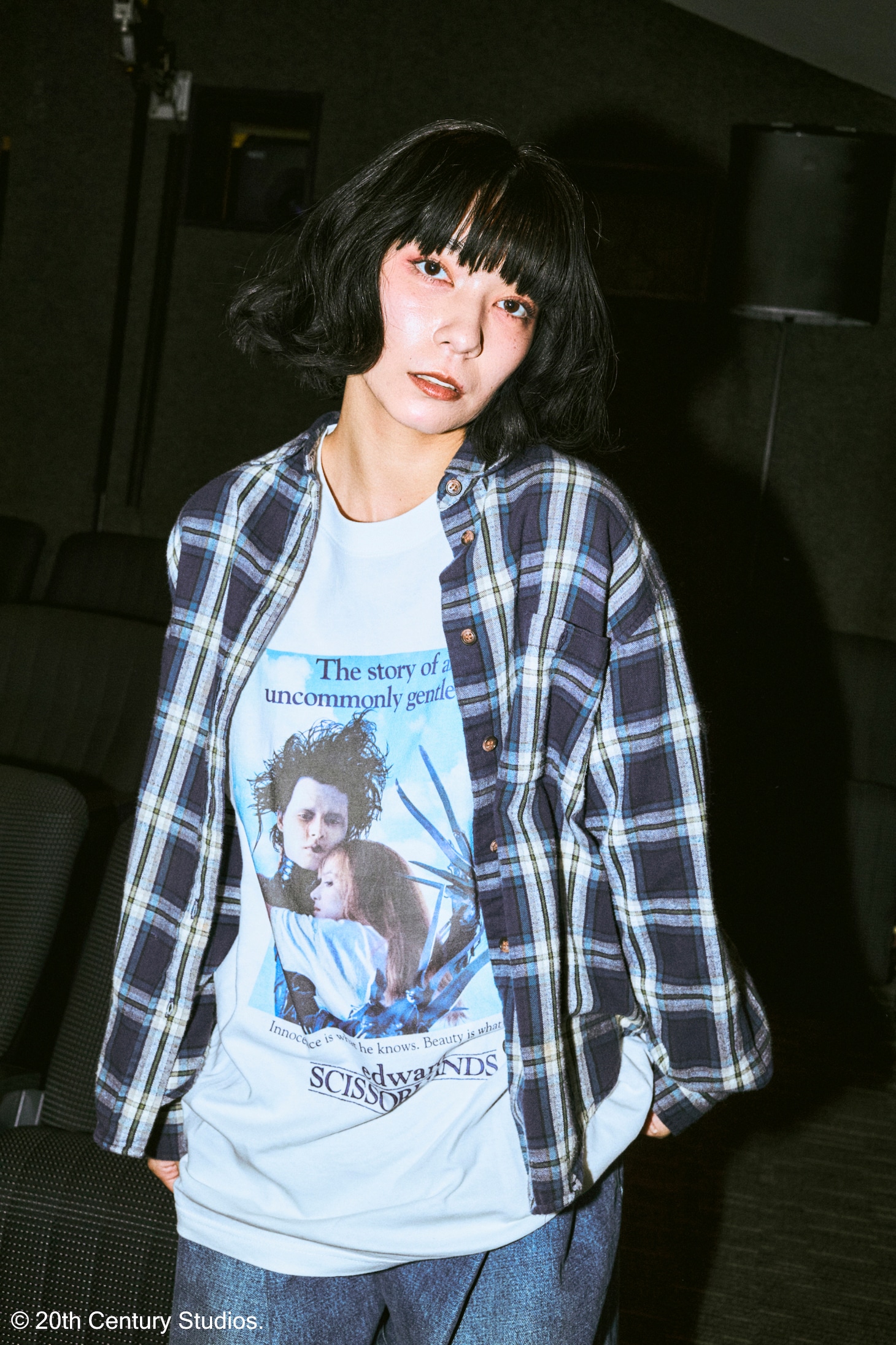 GOOD ROCK SPEED（グッドロックスピード）20世紀スタジオTシャツコレクション（「シザーハンズ」）の着用イメージ