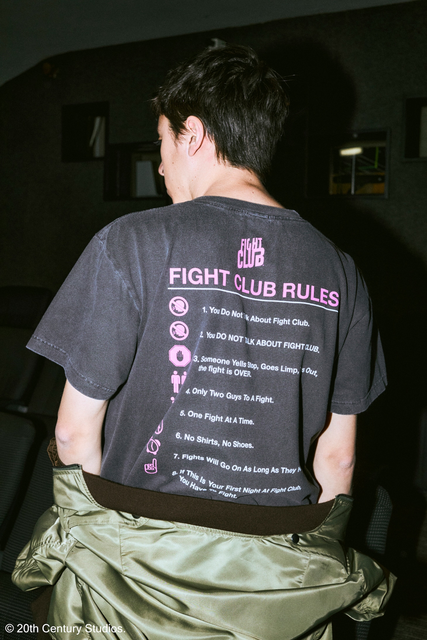 GOOD ROCK SPEED（グッドロックスピード）20世紀スタジオTシャツコレクション（「ファイト・クラブ」）の着用イメージ