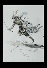 時代劇「炎かがよへ」天野喜孝が手がけたキャラクター設定画