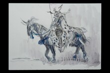 時代劇「炎かがよへ」天野喜孝が手がけたキャラクター設定画