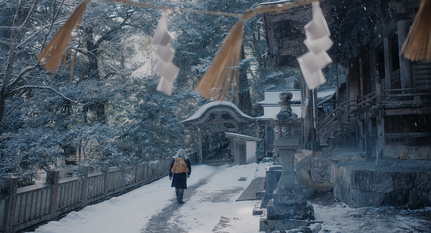 山の奥深い所にある穴門山神社は、渡辺一貴のイマジネーションを掻き立てたという