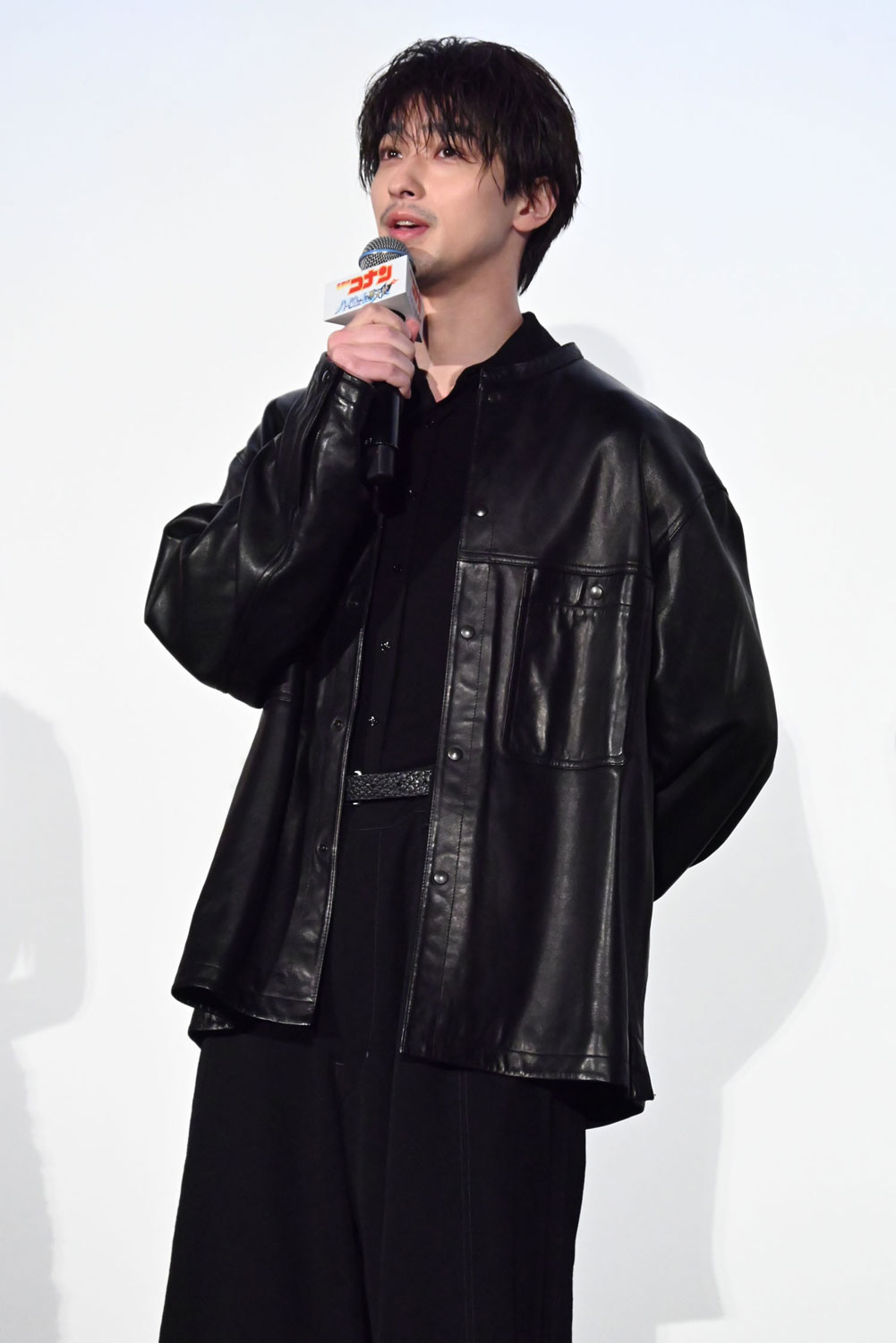 「名探偵コナン ハイウェイの堕天使」公開記念舞台挨拶に登壇した横浜流星