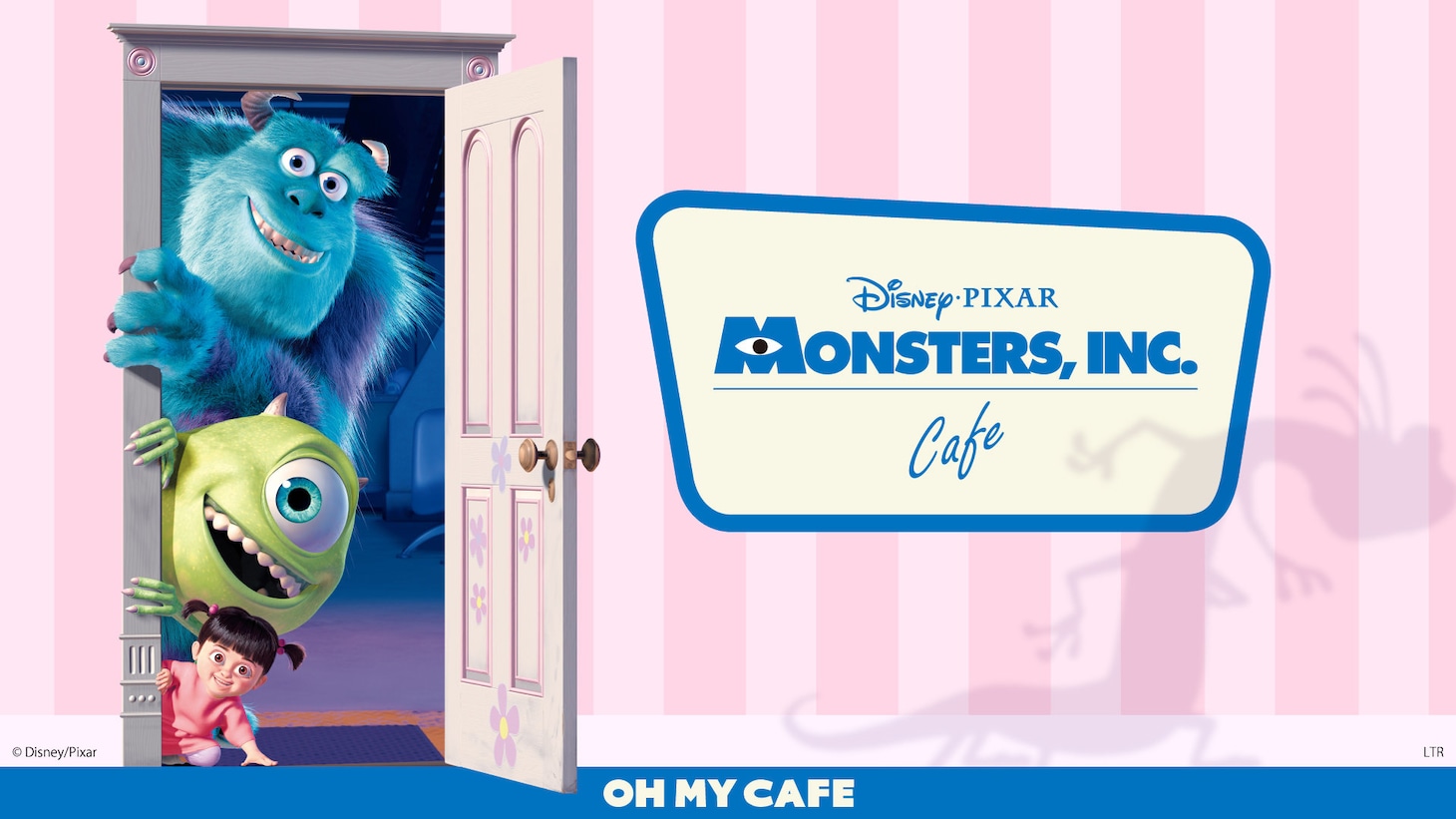 「モンスターズ・インク」OH MY CAFEの告知ビジュアル