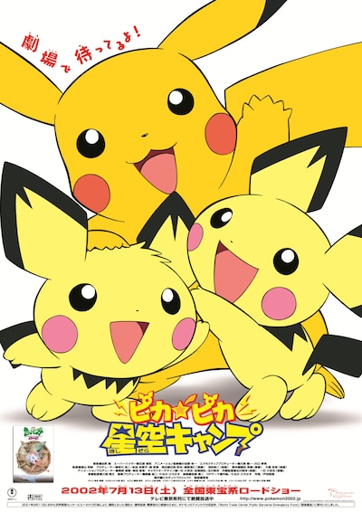 「ピカピカ星空キャンプ」ビジュアル ©Nintendo・Creatures・GAME FREAK・TV Tokyo・ShoPro・JR Kikaku ©Pokémon
©2002 ピカチュウプロジェクト