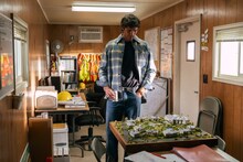 逮捕された父の家業を継いで野心に燃えるネイト（演：ジェイコブ・エロルディ）