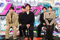 左から神木隆之介、原田泰造、北村匠海、黒崎煌代、出口夏希。「ネプリーグSP」では「新月9ドラマ軍団」と「野口聡一軍団」による“宇宙対決”が行われる