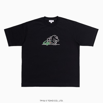 ゴジラヘッド Tシャツ（税込1万5400円 / ブラック）LACOSTE 新宿店限定