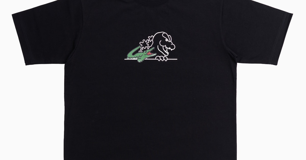 ゴジラヘッド Tシャツ（税込1万5400円 / ブラック）LACOSTE 新宿店限定 