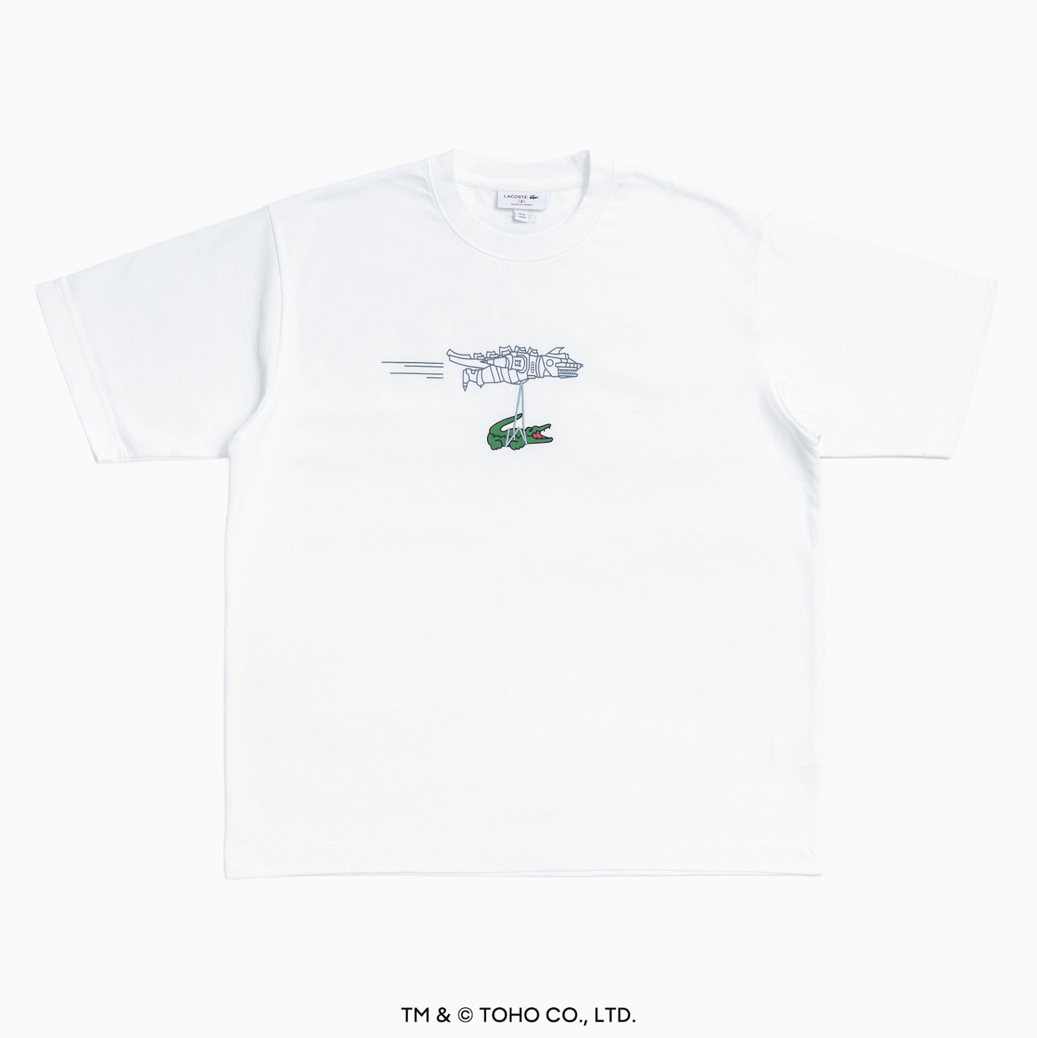 ゴジラ×ラコステの第2弾アイテム発売、新宿の“ゴジラヘッド”やメカゴジラが登場