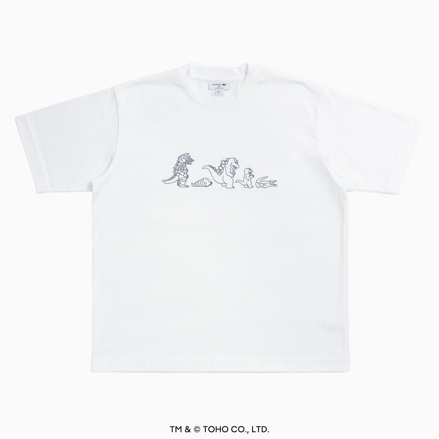 ゴジラ×ラコステの第2弾アイテム発売、新宿の“ゴジラヘッド”やメカゴジラが登場