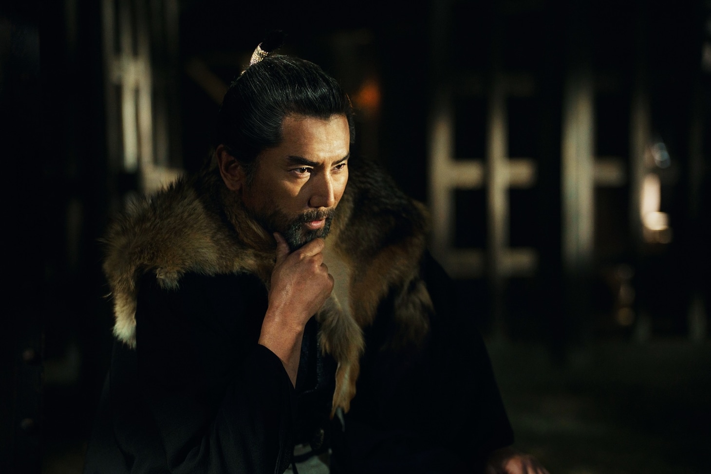 「黒牢城」より、本木雅弘演じる荒木村重（あらきむらしげ）。暴虐な織田信長のやり方に反発し、籠城作戦を決行する