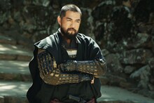 「黒牢城」より、吉原光夫演じる瓦林能登入道（かわらばやしのとにゅうどう）。荒木村重に仕える豪傑な僧兵