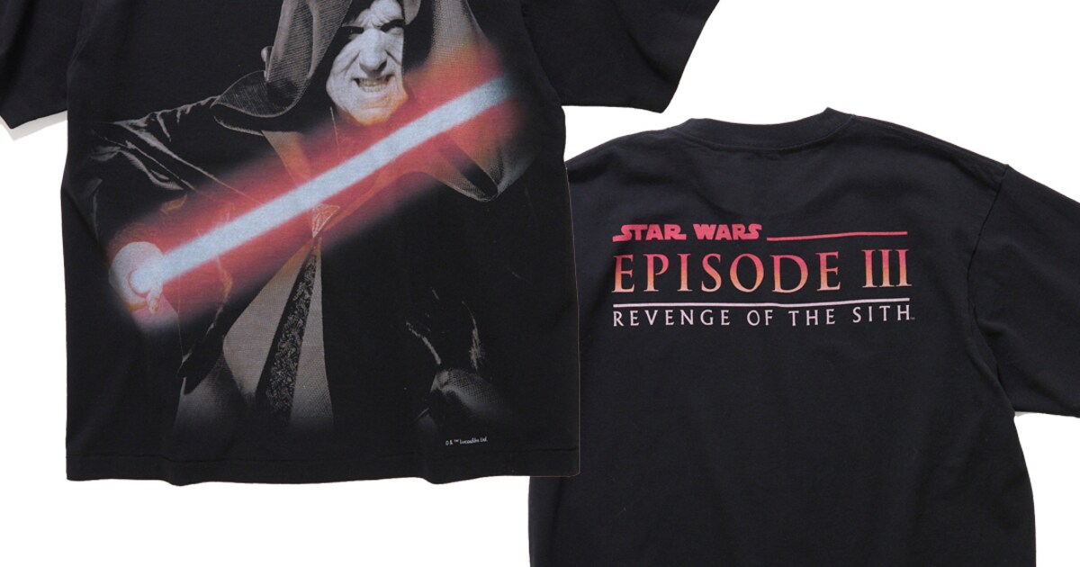 90s STAR WARS ダース・シディアス Tシャツ ブラック オフィシャル