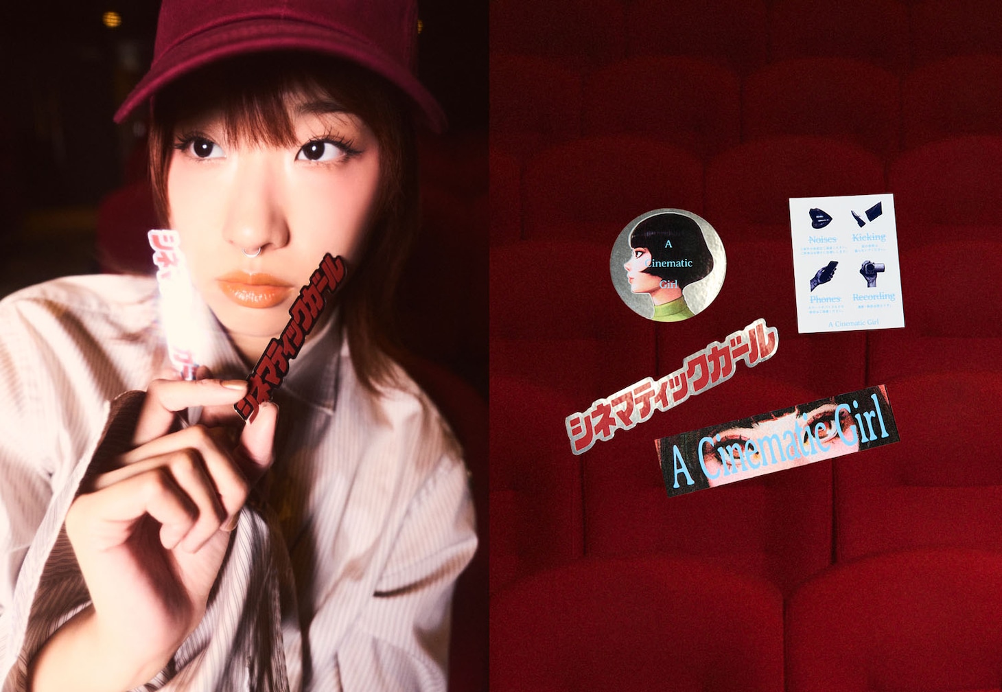 東京テアトル「A Cinematic Girl」ステッカーセット（税込750円）