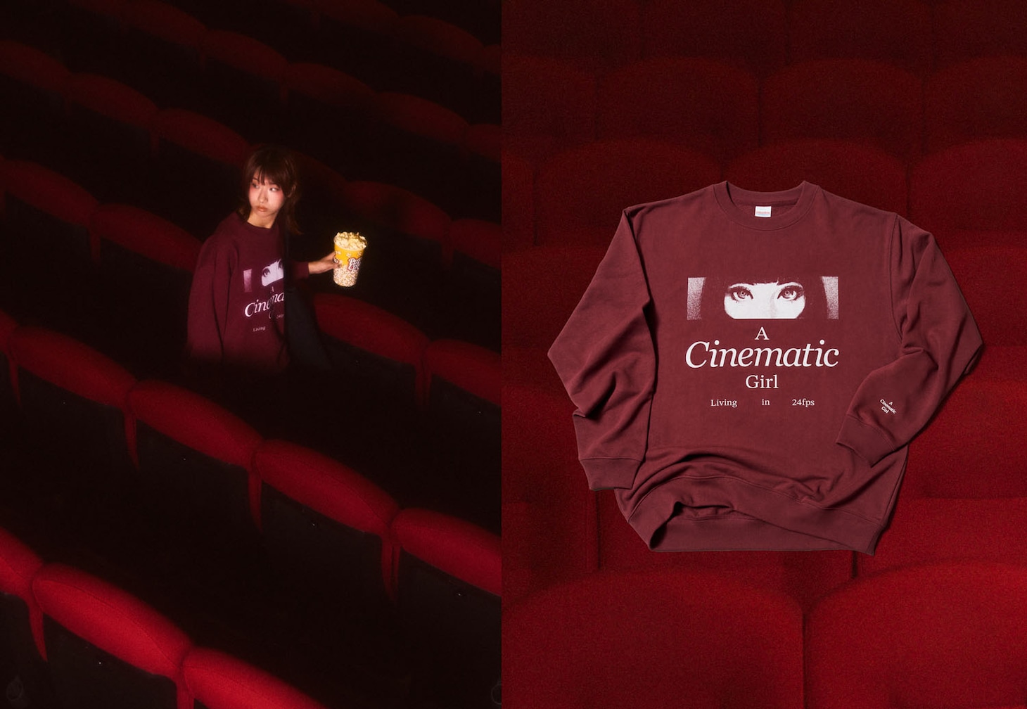東京テアトル「A Cinematic Girl」スウェット（税込6300円）