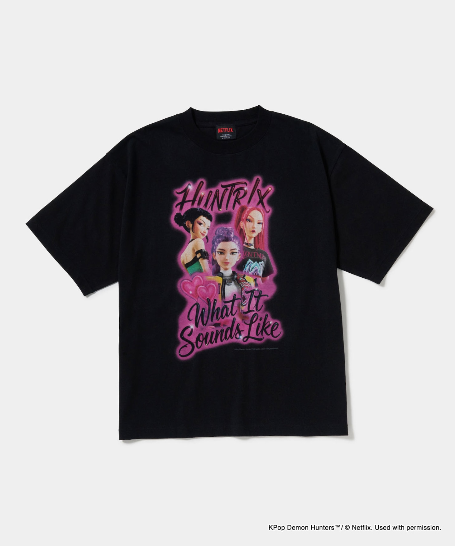 「KPOPガールズ! デーモン・ハンターズ」What It Sounds Like Tee / Size S-XL（税込7700円）
