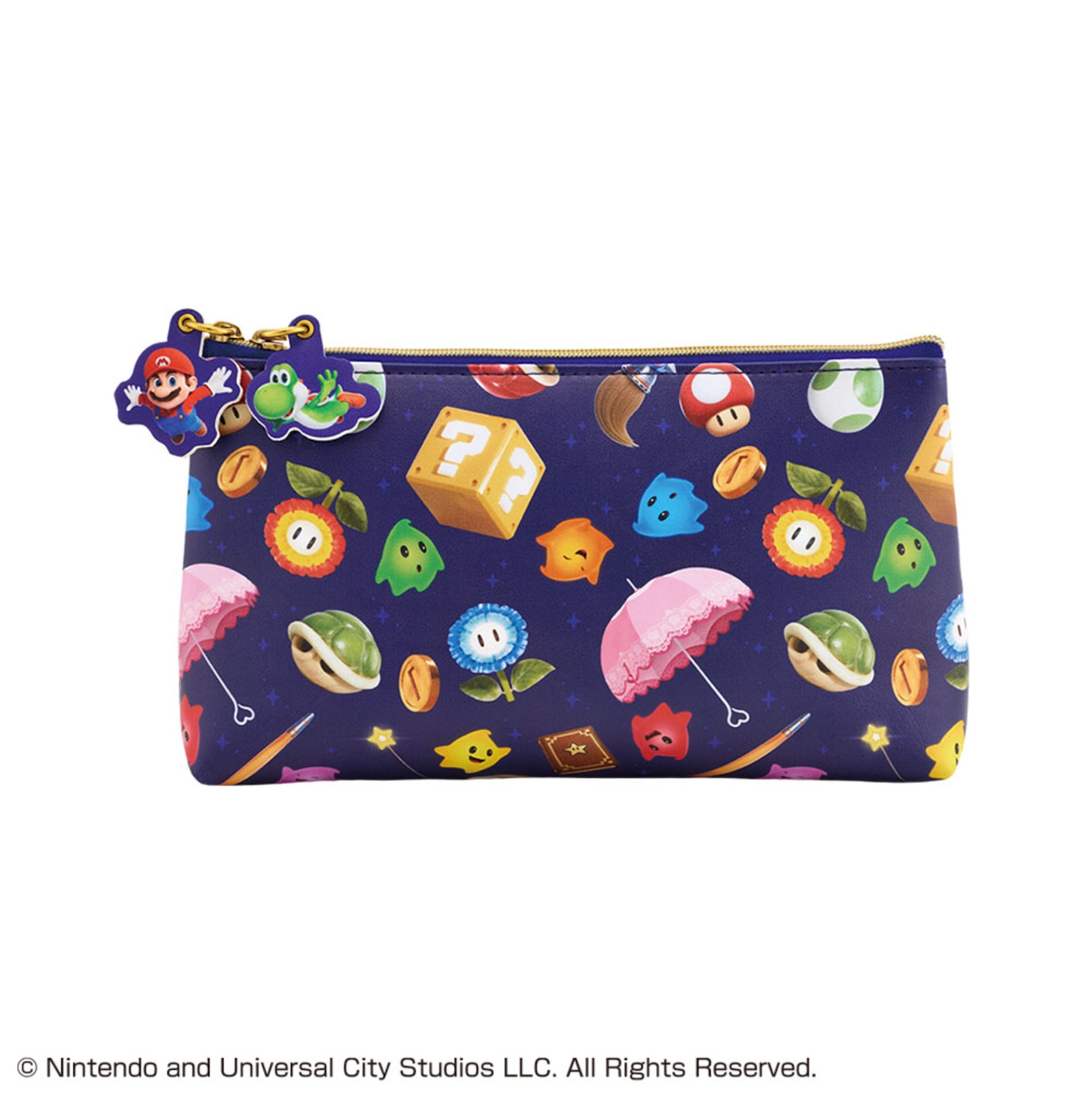 一番くじ 「ザ・スーパーマリオギャラクシー・ムービー」D賞：スライドファスナーポーチ（約20cm）