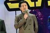 「ミステリー・アリーナ」の完成披露試写会にて、レジェンド役の玉山鉄二