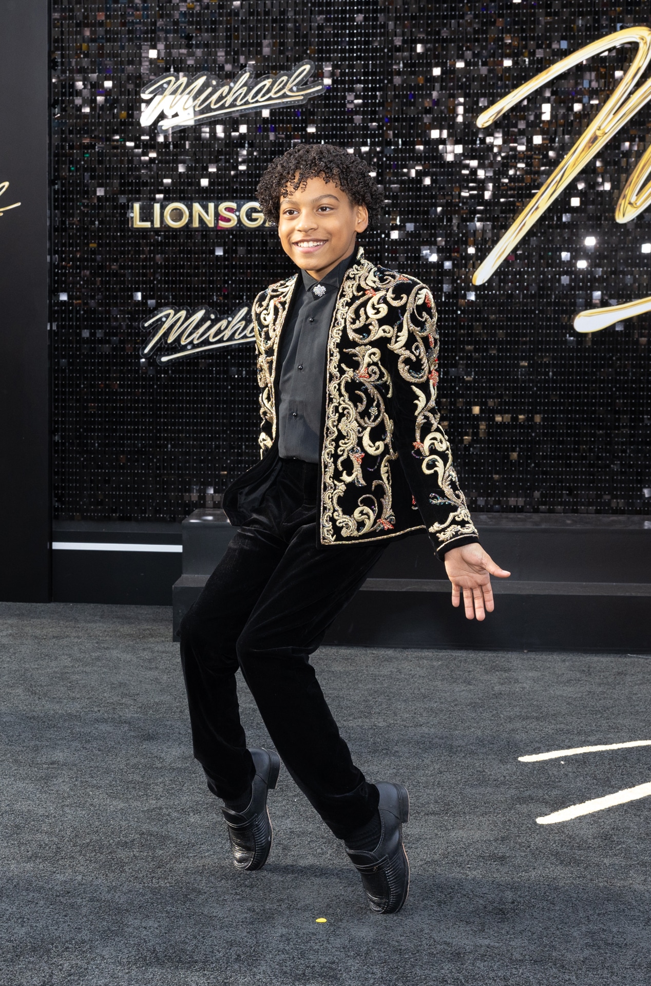 映画「Michael／マイケル」ロサンゼルスプレミアに参加したジュリアーノ・クルー・ヴァルディ