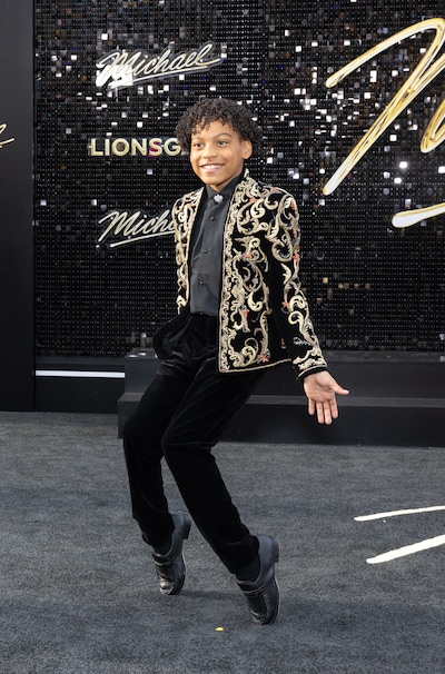 映画「Michael／マイケル」ロサンゼルスプレミアに参加したジュリアーノ・クルー・ヴァルディ