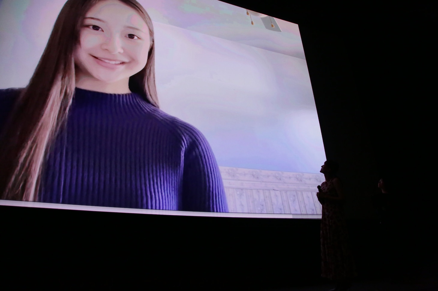 舞台挨拶では、ナズナの娘・舞を演じた西川愛莉によるビデオメッセージが上映された