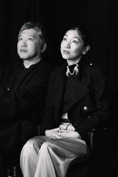 左から是枝裕和、安藤サクラ