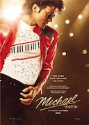 「Michael／マイケル」より、「Beat It」のパフォーマンスをするマイケル・ジャクソン（演：ジャファー・ジャクソン）のキャラクターポスター