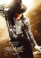 「Michael／マイケル」より、「Billie Jean」のパフォーマンスをするマイケル・ジャクソン（演：ジャファー・ジャクソン）のキャラクターポスター
