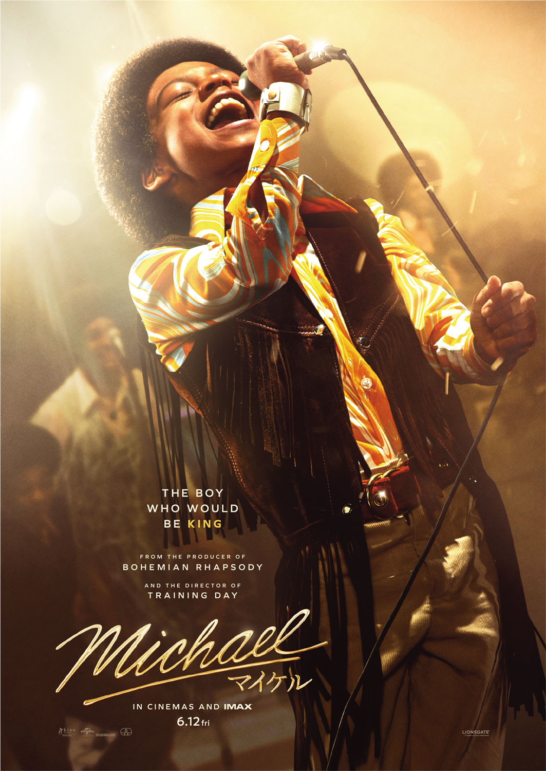 「Michael／マイケル」より、ジャクソン5時代のマイケル・ジャクソンのキャラクターポスター