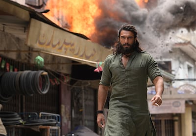 「ドゥランダル作戦」場面写真。ランヴィール・シン演じる主人公のハムザ