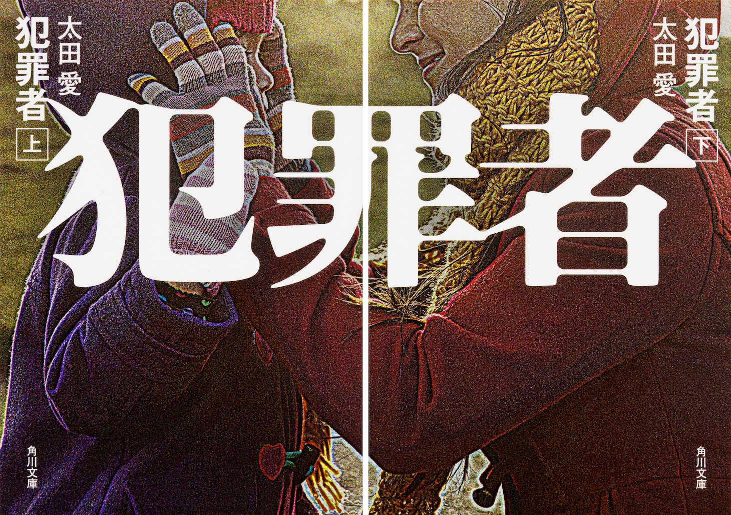 小説「犯罪者」上下巻 書影