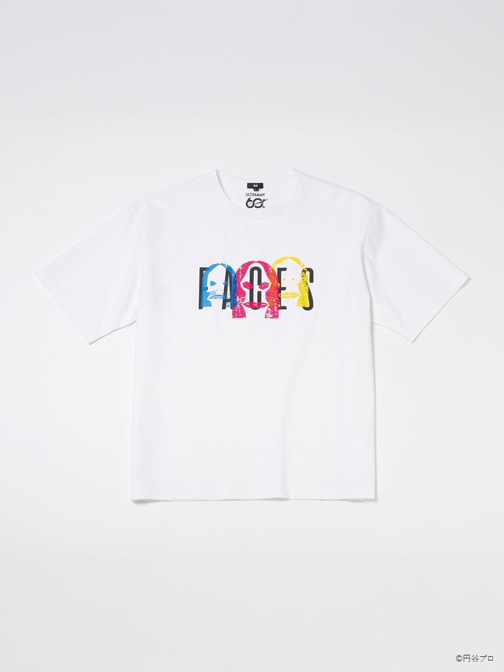 ダダの3つの異なる顔をカラフルな配色でデザインした「ULTRAMAN60thグラフィックT A」