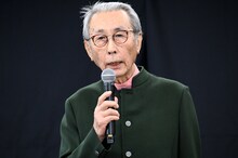 時代劇映画「腹をくくって」企画発表記者会見に出席した木村大作。「これだけのキャストが集まるのは中々のもの。この映画がこけたら日本映画は終わり、自分も終わり」と語った