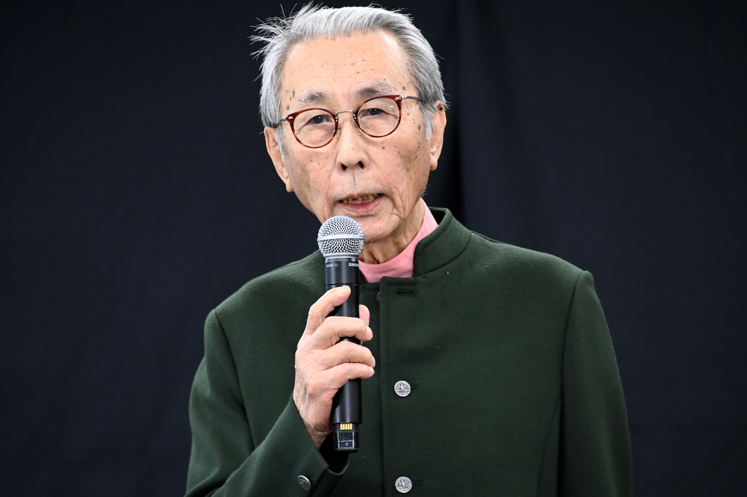 時代劇映画「腹をくくって」企画発表記者会見に出席した木村大作。「これだけのキャストが集まるのは中々のもの。この映画がこけたら日本映画は終わり、自分も終わり」と語った