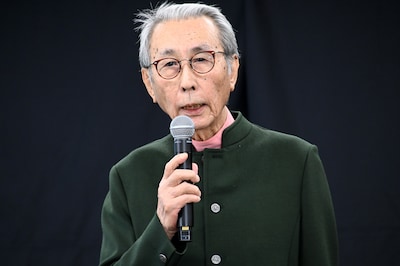 時代劇映画「腹をくくって」企画発表記者会見に出席した木村大作。「これだけのキャストが集まるのは中々のもの。この映画がこけたら日本映画は終わり、自分も終わり」と語った