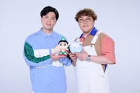 「映画クレヨンしんちゃん 奇々怪々！オラの妖怪バケ～ション」で妖怪・江戸前スッシーズを演じるお笑いコンビのマユリカ