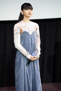 「未来」公開記念舞台挨拶に登壇した山﨑七海