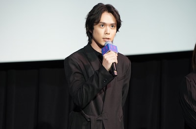 「未来」公開記念舞台挨拶に登壇した細田佳央太