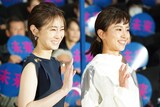 「未来」公開記念舞台挨拶の様子。左から北川景子、黒島結菜