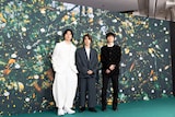 「我々は宇宙人」第79回カンヌ国際映画祭でのワールドプレミアに出席した（左から）坂東龍汰、門脇康平、岡山天音 ©︎Kaede Wakayama