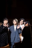 「我々は宇宙人」第79回カンヌ国際映画祭でのワールドプレミアの様子。左から岡山天音、門脇康平、坂東龍汰 ©︎Kaede Wakayama