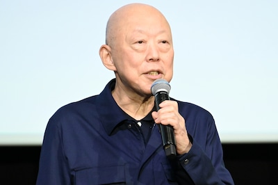 映画「廃用身」公開記念舞台挨拶に登壇した六平直政