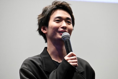 映画「NEW GROUP」完成披露上映会に登壇した青木柚