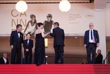「箱の中の羊」第79回カンヌ国際映画祭レッドカーペットにて、綾瀬はるか（左）をエスコートする大悟（右） ©︎Kazuko WAKAYAMA