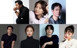 韓国ドラマ「ムービング」シーズン2キャスト。上段左からリュ・スンリョン、ハン・ヒョジュ、チョ・インソン。下段左からキム・ドフン、コ・ユンジョン、ウォン・ギュビン、シム・ダルギ