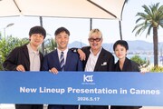 フランス・カンヌで会見を行った面々 ©︎KazukoWAKAYAMA