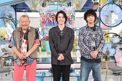 「A-Studio+」5月22日放送回より、左から笑福亭鶴瓶、細田佳央太、藤ヶ谷太輔