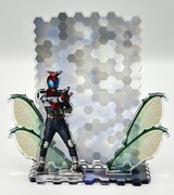Vシネクスト「仮面ライダーカブト 20th 天を継ぐもの」アクリルムビチケスタンド付きムビチケカードの組み立てイメージ