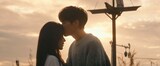 左からチャン・ユーシー（張予曦）演じる葉濛、ビー・ウェンジュン（畢雯珺）演じる李靳嶼