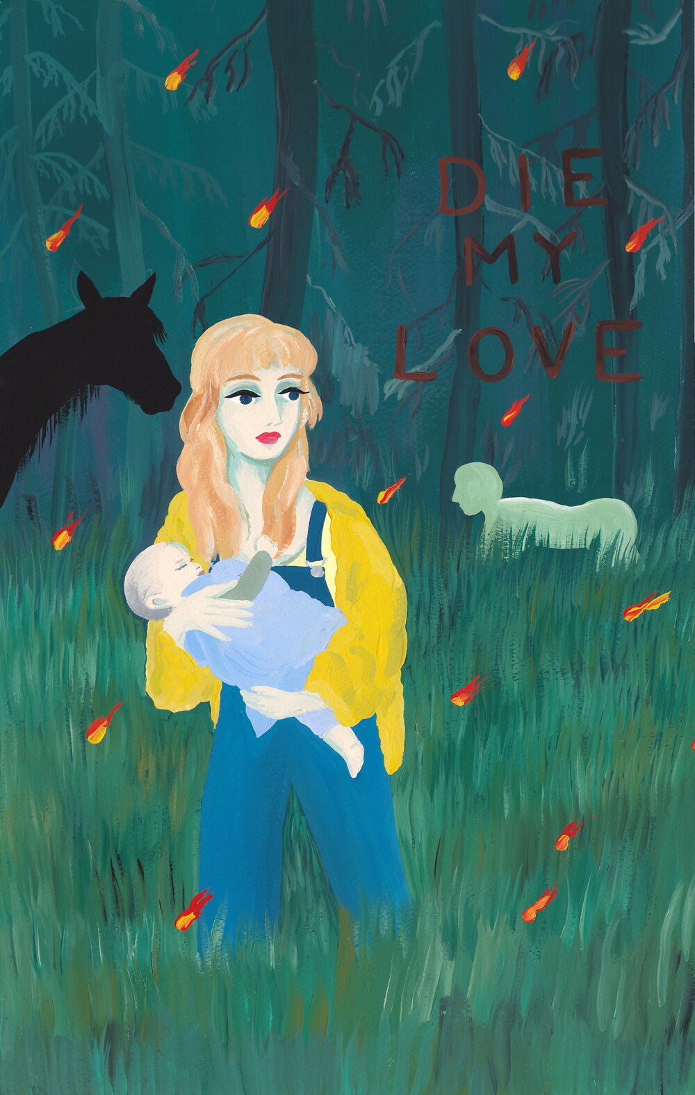 映画「DIE MY LOVE／ダイ・マイ・ラブ」中村桃子の描き下ろしイラスト